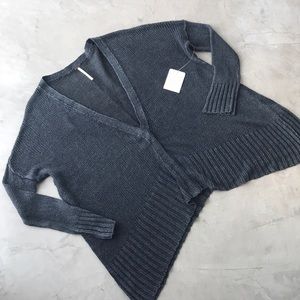 Free People Linen Cardigan Vee Vee size S